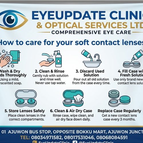 How to care for your soft contact lenses