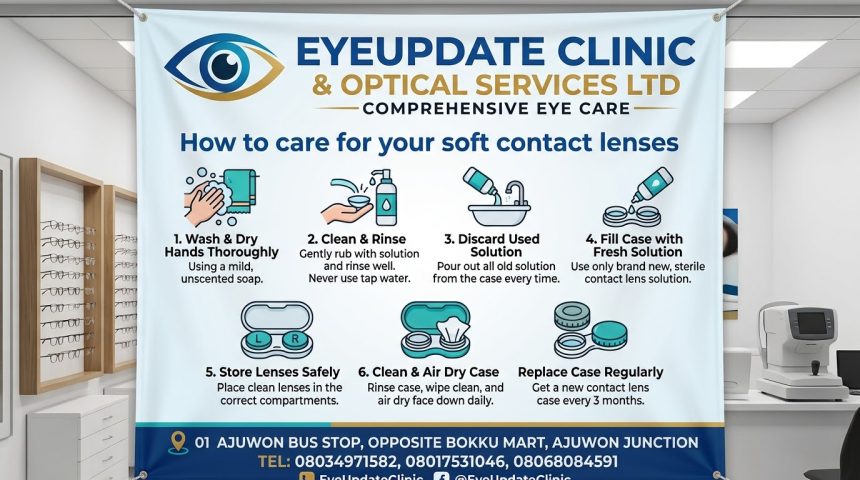 How to care for your soft contact lenses