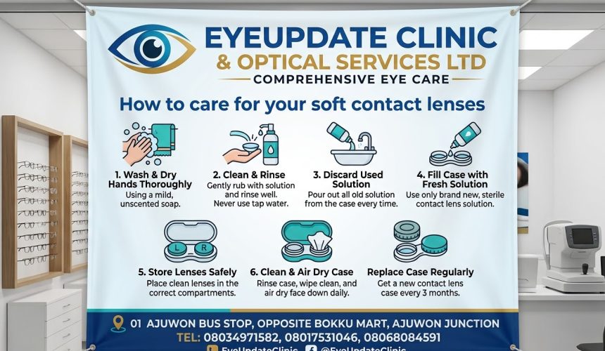 How to care for your soft contact lenses