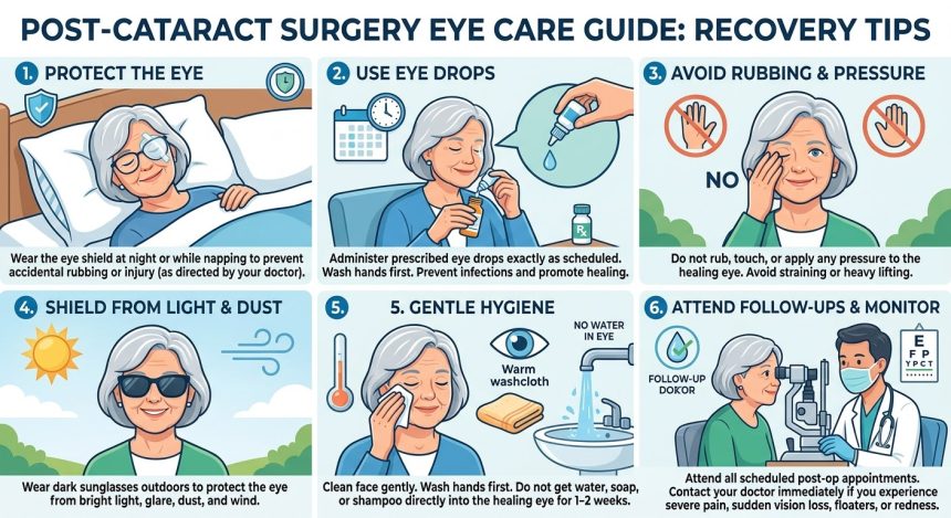 How to care for your eyes after a cataract surgery